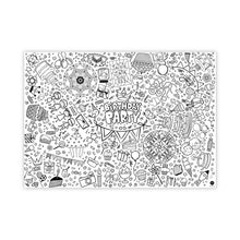 Load image into Gallery viewer, Coloring tablecloth motif Happy Birthday