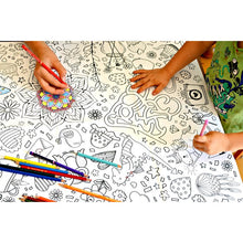 Load image into Gallery viewer, Coloring tablecloth motif fantasy