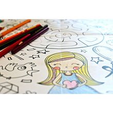 Load image into Gallery viewer, Coloring tablecloth motif fantasy