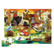 Load image into Gallery viewer, Floor puzzle forest friends 36-pc