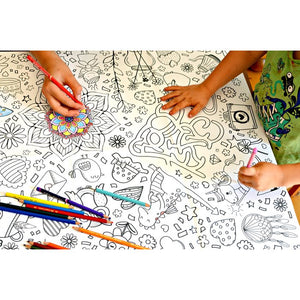 Coloring tablecloth motif fantasy