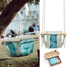Load image into Gallery viewer, Baby Swing - Blue hummingbird
