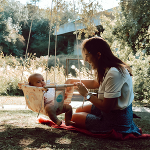 Baby Swing - Blue hummingbird