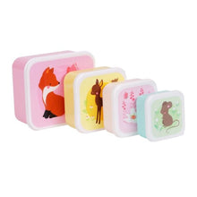 Load image into Gallery viewer, Lunch &amp; snack box set: Forest Friends

