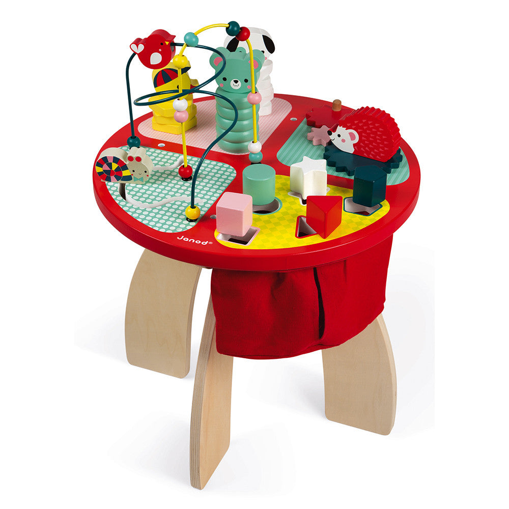 Wooden baby forest activity table