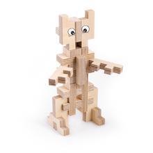 Load image into Gallery viewer, Wooden Construction Set - Robot
