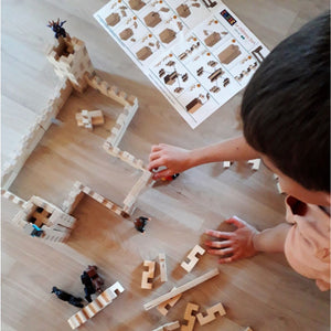 Wooden Construction Set - 100 Pieces Basic