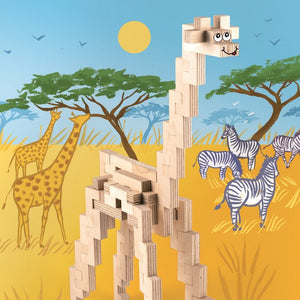 Wooden Construction Set - Giraffe
