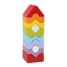 Load image into Gallery viewer, Educational wooden tower 18cm

