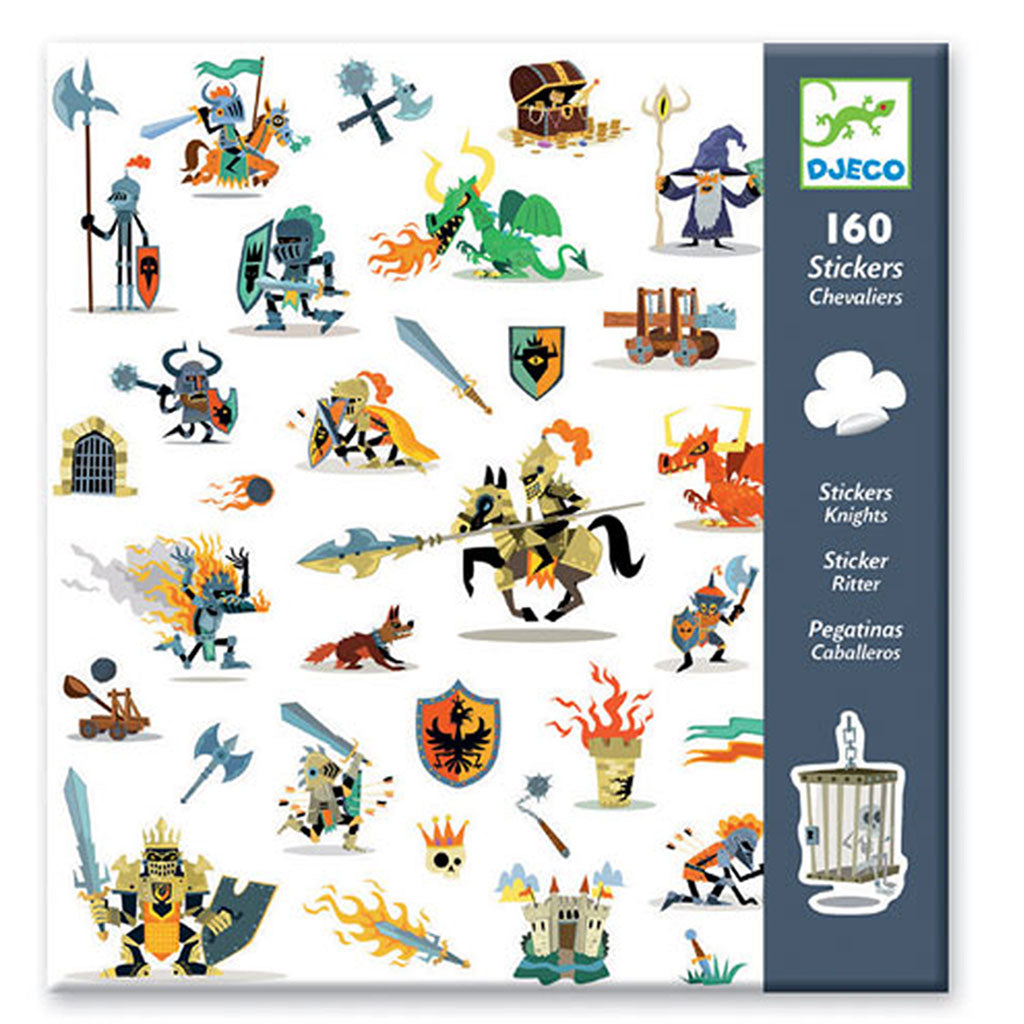 160 Stickers - chevaliers