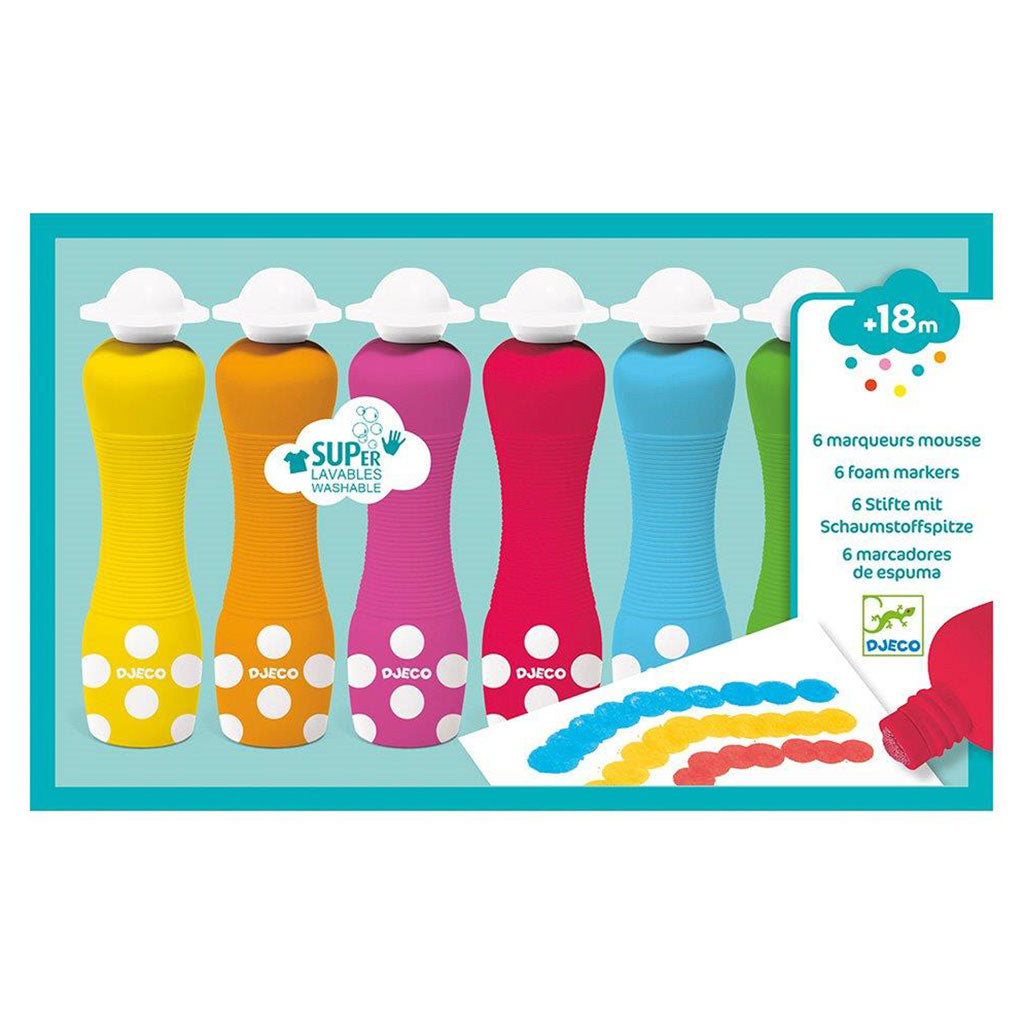 6 foam markers