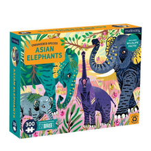 Load image into Gallery viewer, Asian Elephants Puzzle - 300 pieces
