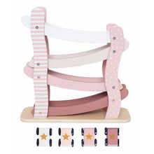 Load image into Gallery viewer, Car roller pink with 4 cars

