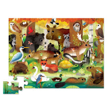 Load image into Gallery viewer, Floor puzzle forest friends 36-pc
