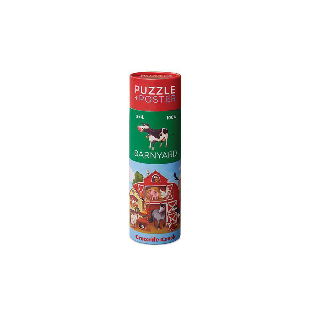 Puzzle + poster barnyard 100-pc