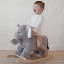 Load image into Gallery viewer, Plush rocker elephant
