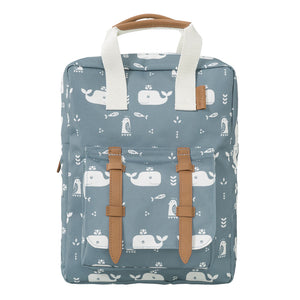 Backpack Whale blue fog