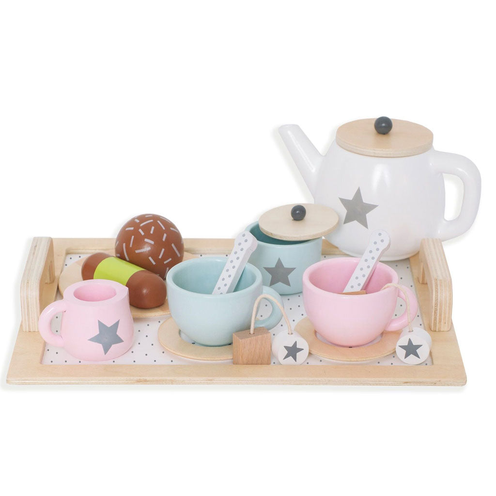 Wooden afternoon tea