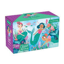 Load image into Gallery viewer, Glitter puzzle - mermaids
