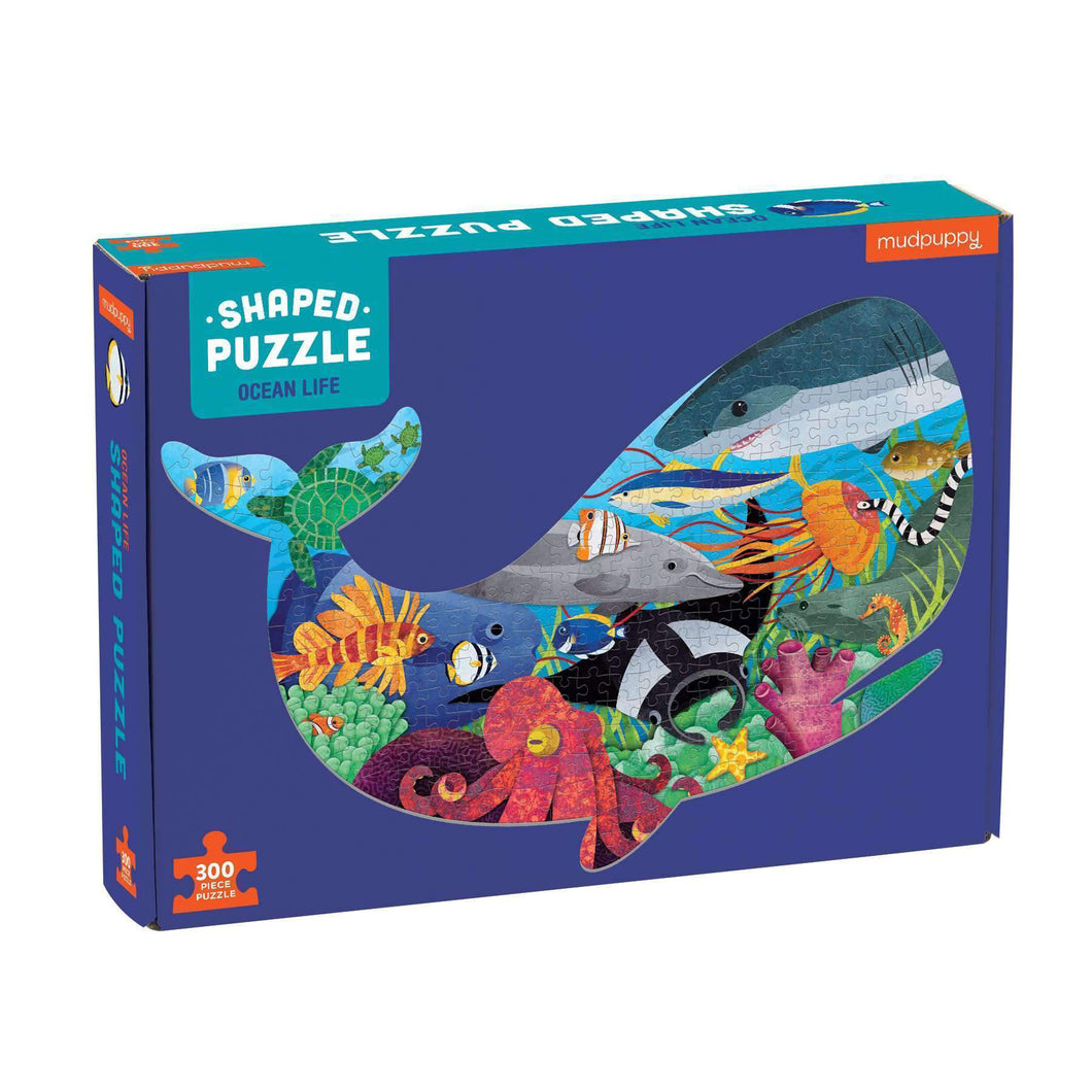 Shaped scene puzzle - ocean life 300 piece