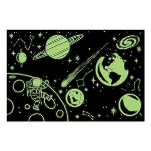 Glow-in-the-dark puzzle - outer space