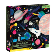 Load image into Gallery viewer, Glow-in-the-dark family puzzle - space 500 Piece
