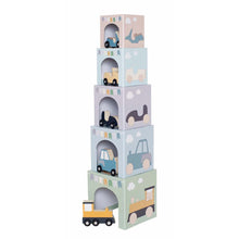 Load image into Gallery viewer, Stacking cubes vehicles 1-5
