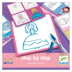 Step by step drawing - Josephine and co.