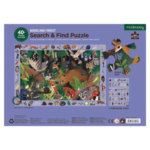 Search & Find puzzle - woodland forest