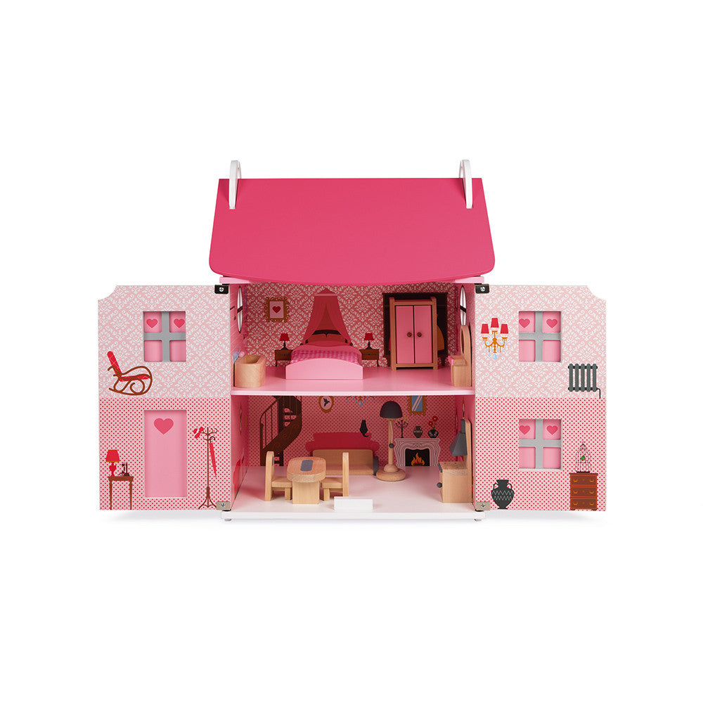 Wooden Mademoiselle doll's house