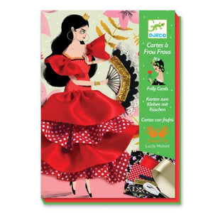 Frilly cards - flamenco